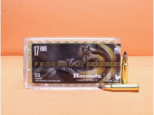 Patrone .17HMR Federal 17grs V-MAX (P771) VE 50 Patronen [#ARS] 1,10g V-MAX