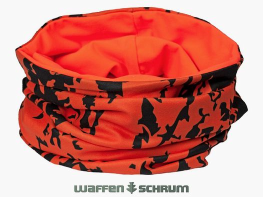 Skogen Neckwarmer Camo Signal Orange Schwarz Tarn