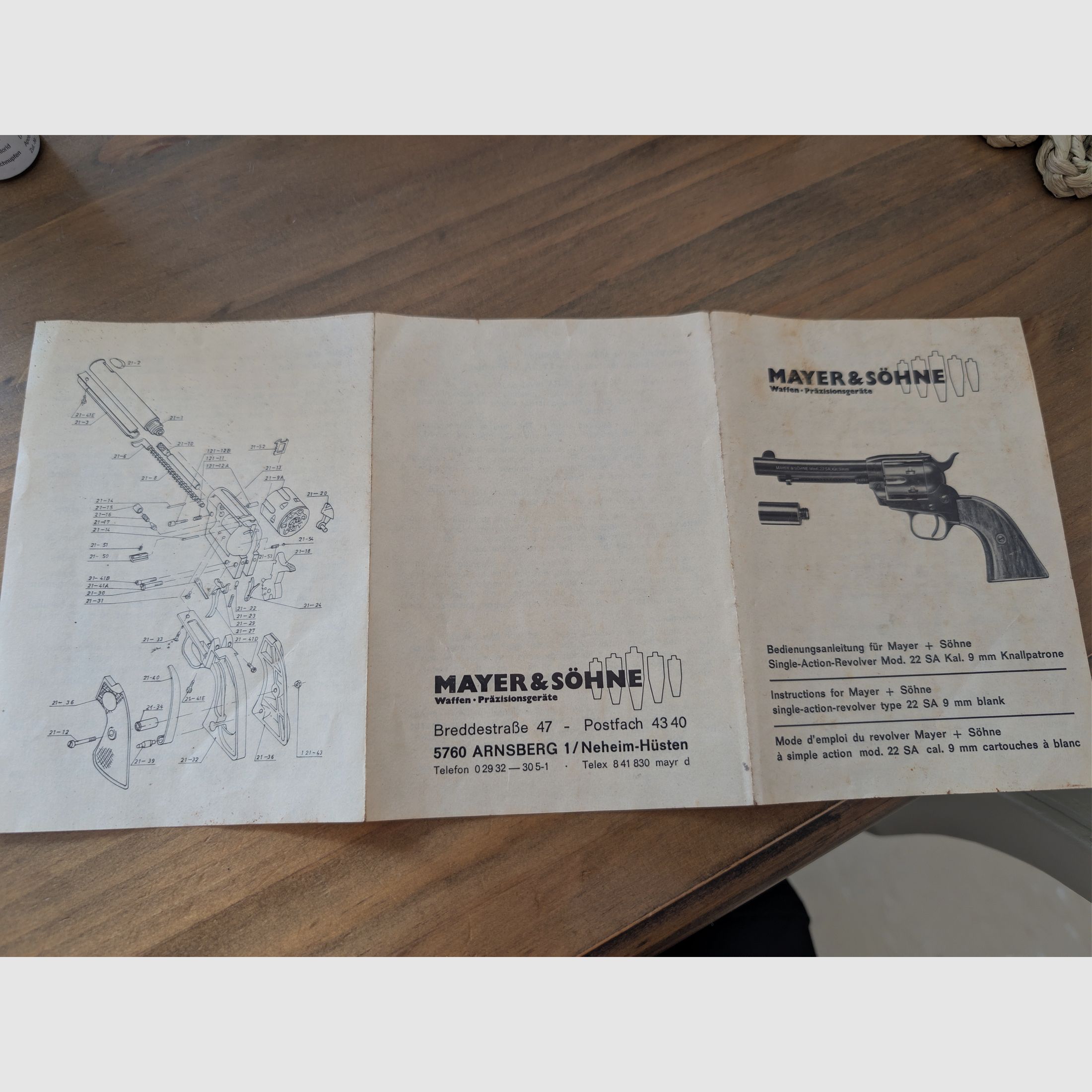Mayer & Söhne Single-Action Revolver Mod. 22