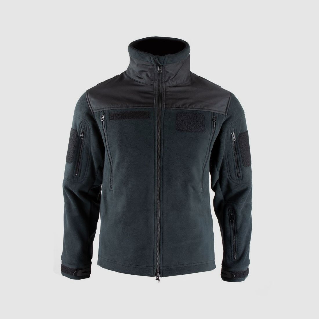 OBRAMO Fleece Jacke M Schwarz