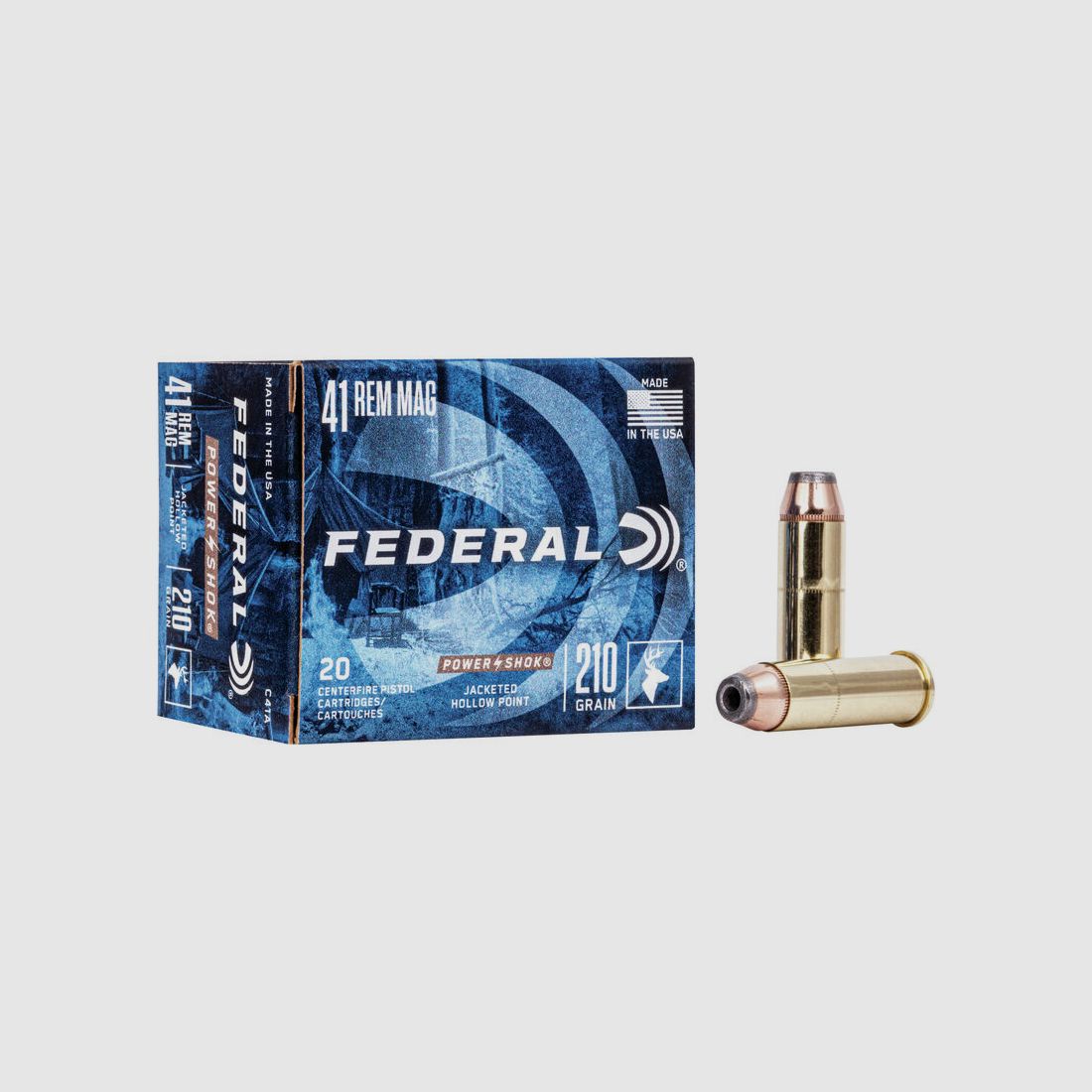Federal Power-Shok .41 Rem. Mag. 210GR JHP 20 cartuchos