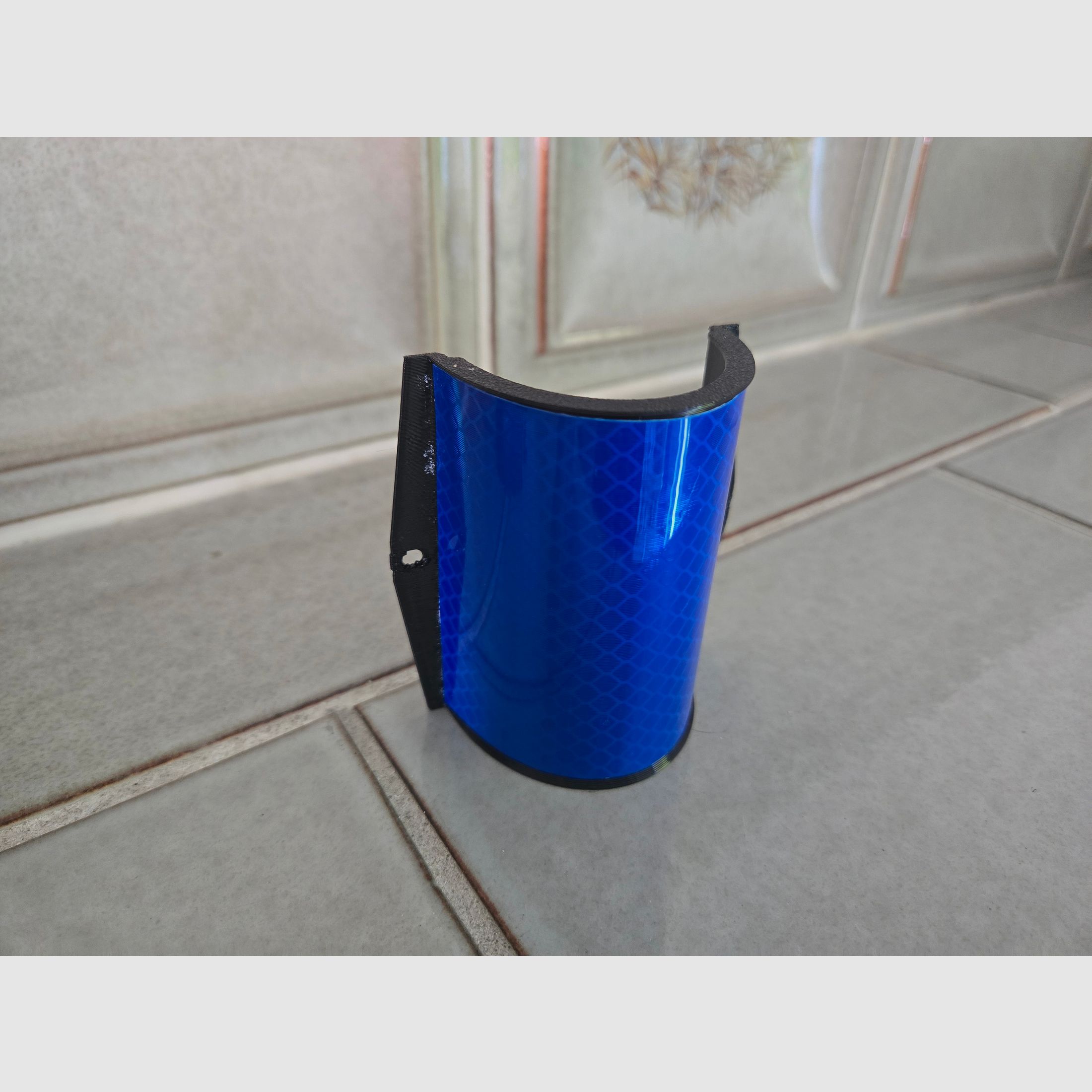 25x Wildwarnreflektor Wild Reflektor Rehwild blau Träger Halter