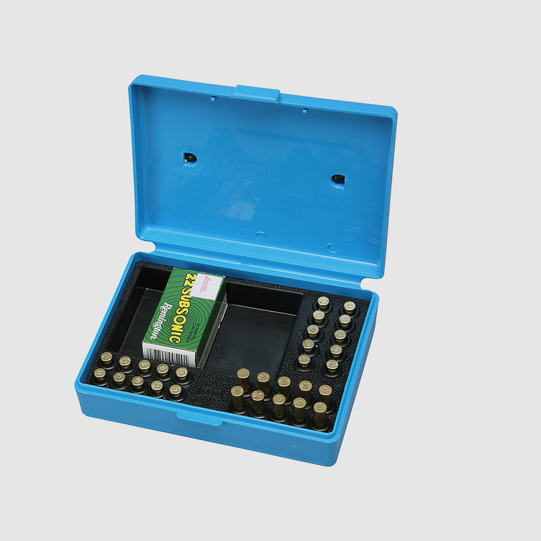 MTM CASE-GARD SB-22-20 Kleinkaliberbox 30 Schuss .22 LR, 17 HMR, .22 WMR, Blau