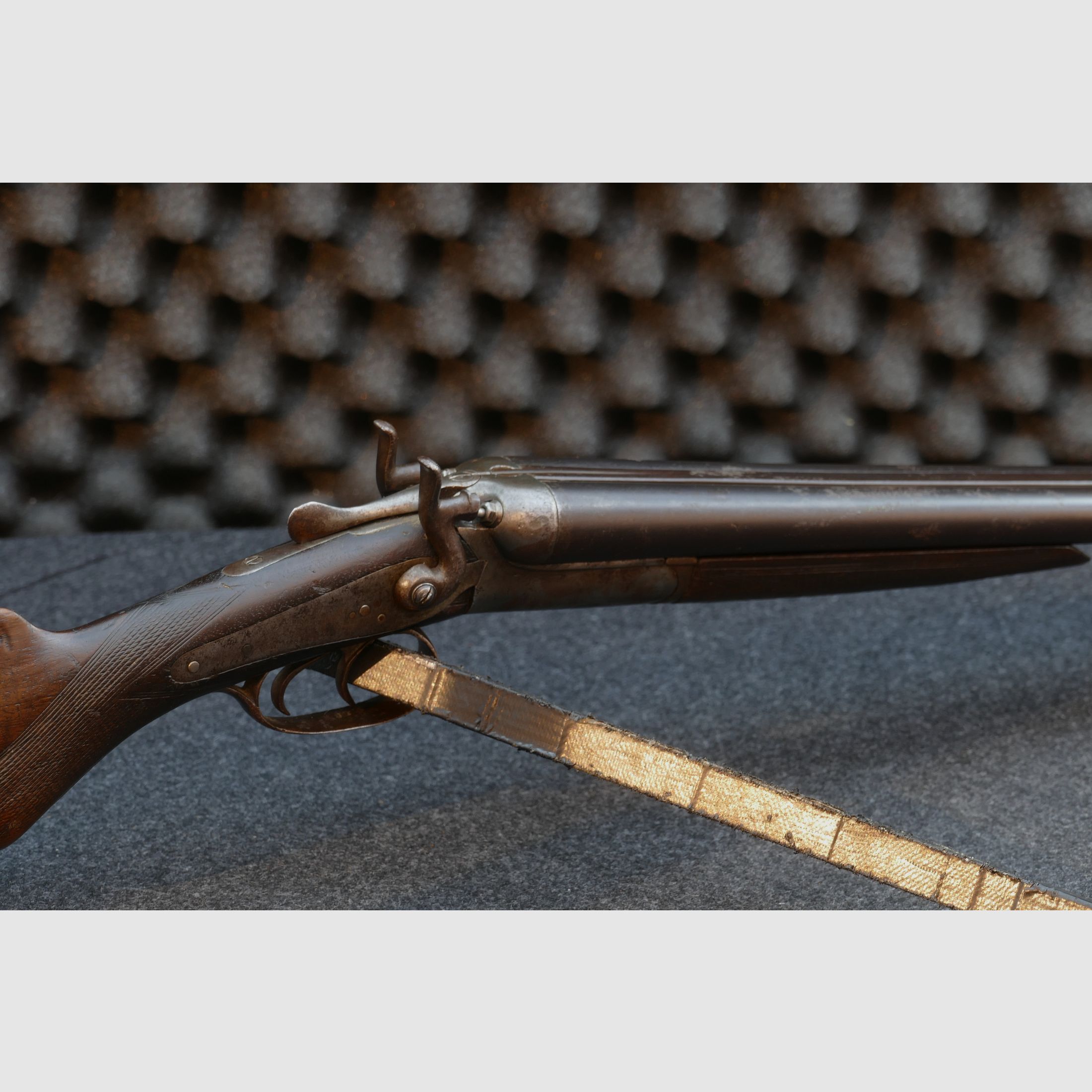Fusil de chasse belge à double canon Clement Liège, calibre 16/65
