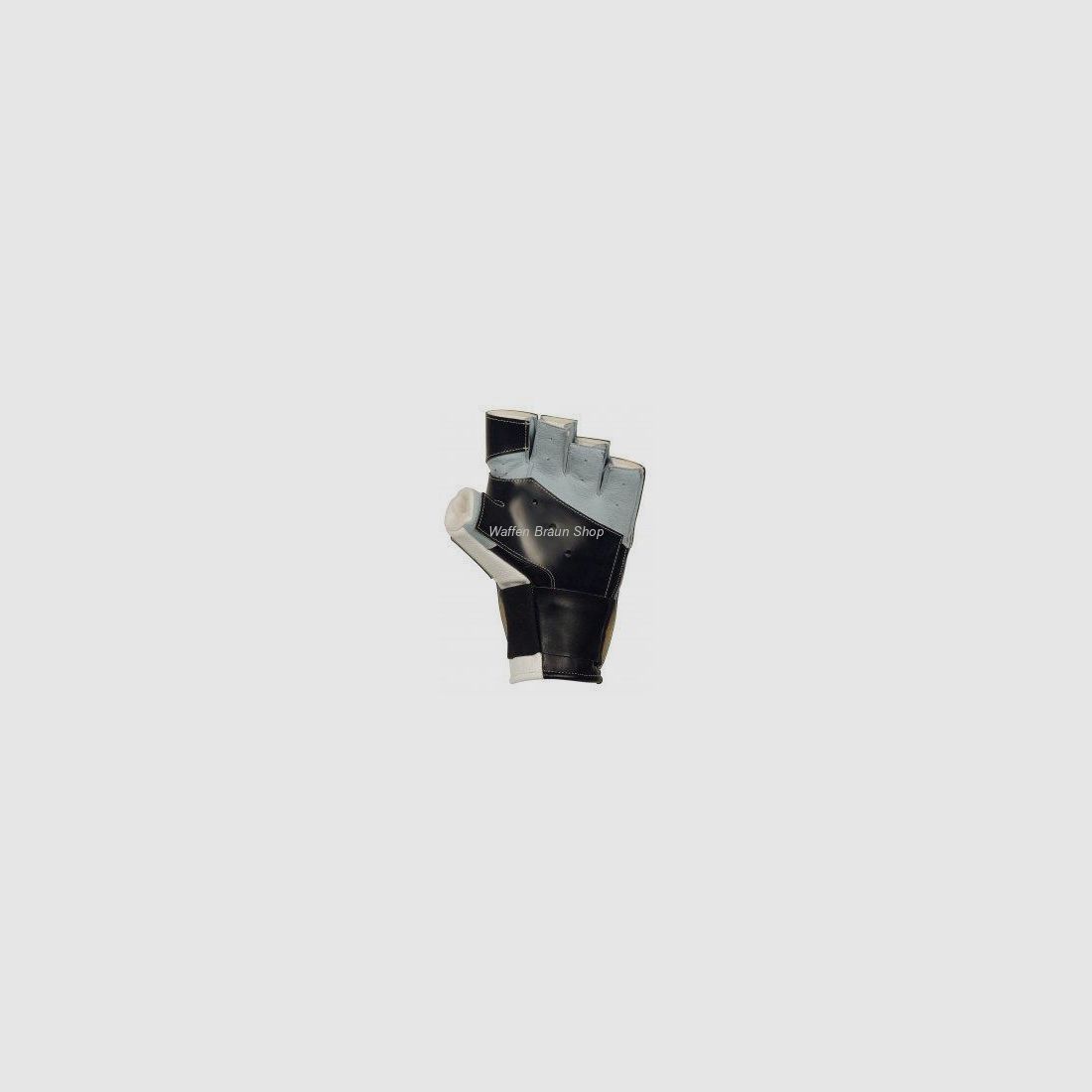 ahg- Match Offener 5-Finger-Handschuh Gr.M schwarzer Antirutschbelag.• Stretchband am Handgelenk.