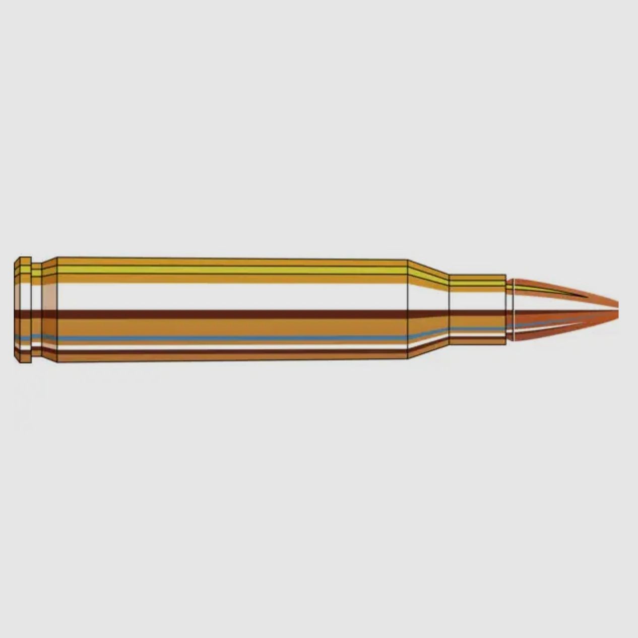 Hornady 2016259 .223 Rem. Superformance® CX 3,2g 50grs. bleifrei Büchsenmunition