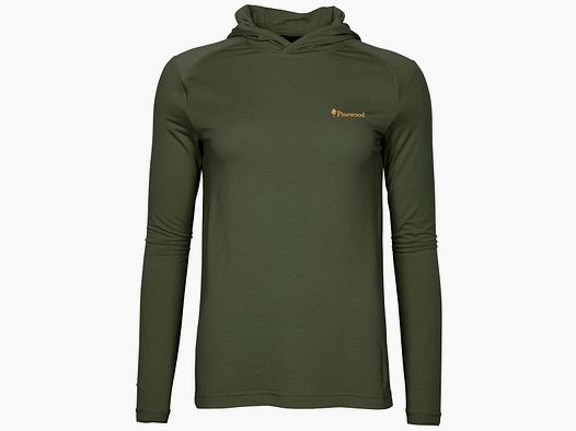 Pinewood Insectsafe felpa funzionale con cappuccio, taglia M, verde muschio