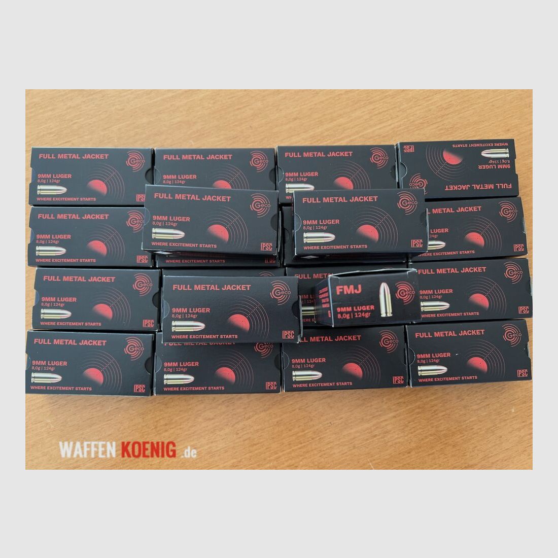 Geco 1000 CARTRIDGES GECO CAL. 9X19 MM