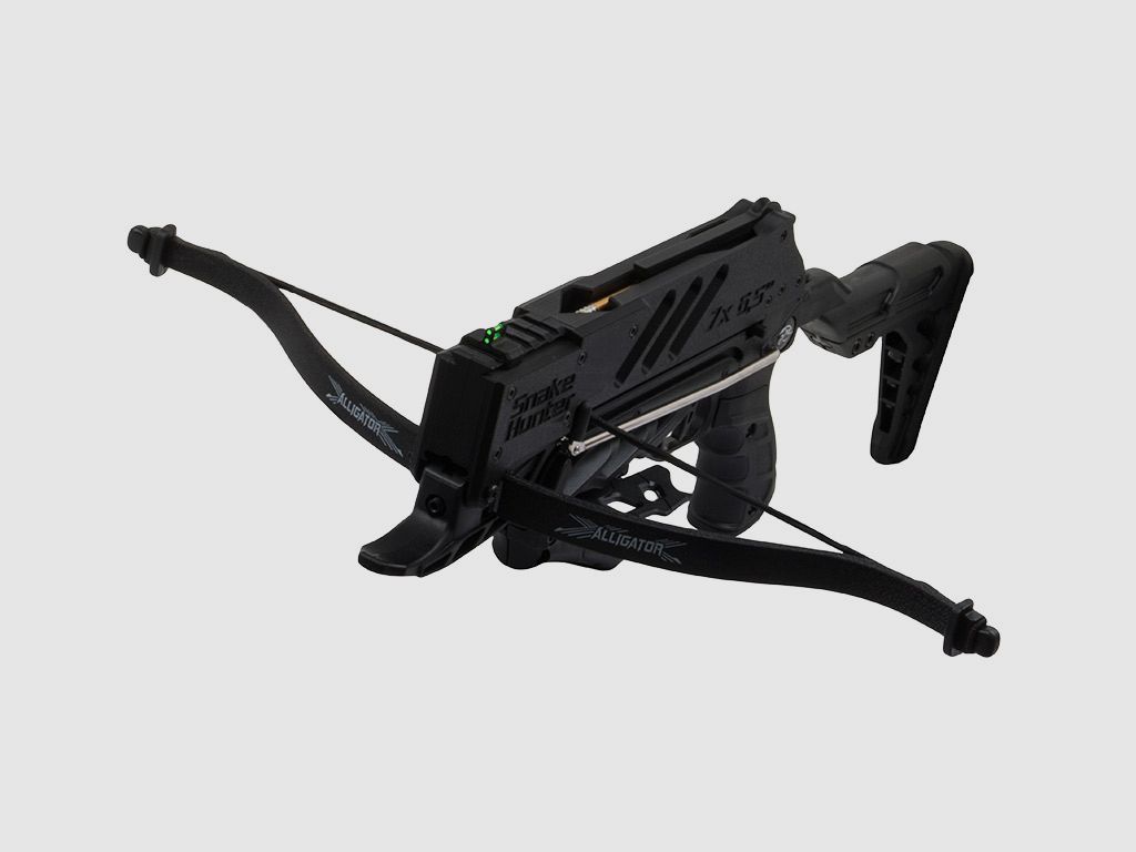 Multishot Pistolenarmbrust Alligator T23-508 Snake Hunter Kit 80 lbs 7 Schuss Magazin inklusive ZubehĂ¶r (P18)