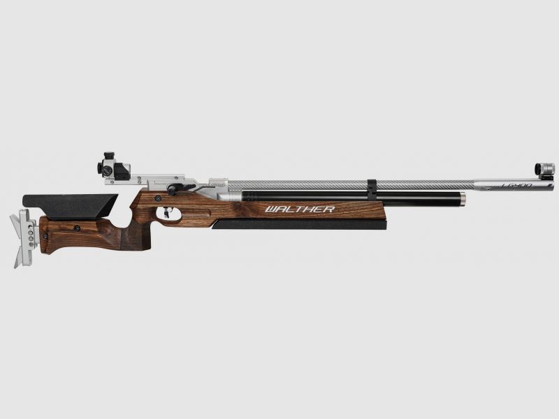 WALTHER LG400 HOLZSCHAFT AUFLAGE "MIT NUßBAUM-SCHAFT"