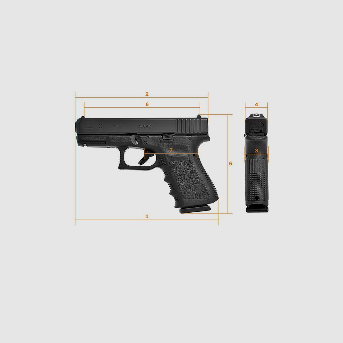 GLOCK 38 – Kal. .45 GAP