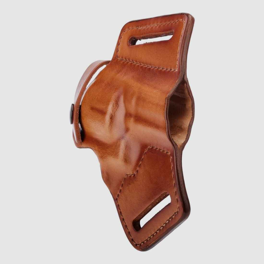 Front Line Holster Pancake Leder Half Size 4" Rev. 357
