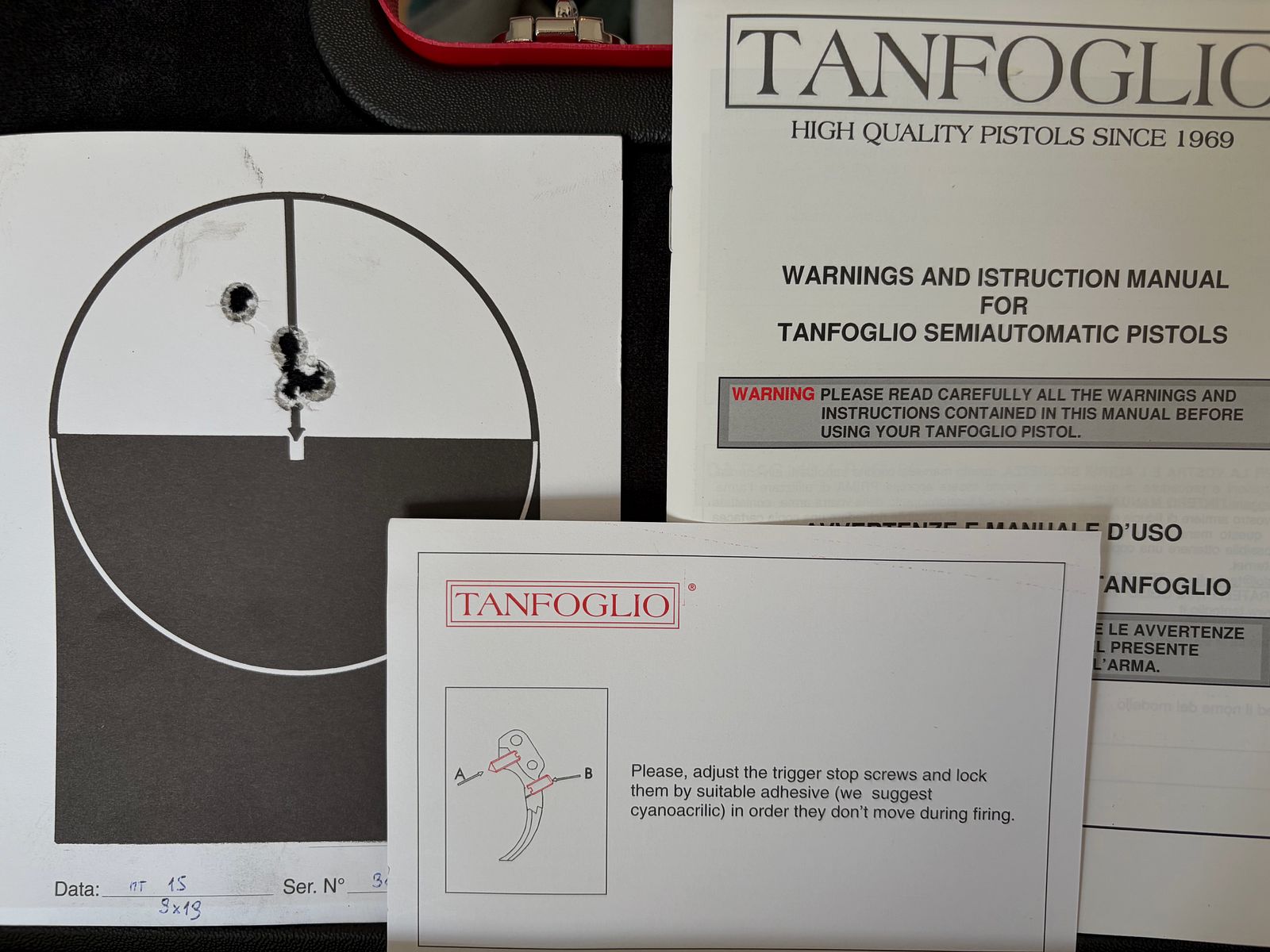 Tanfoglio Gold Match, 9mm, gotowy na optykę, z dużą ilością akcesoriów