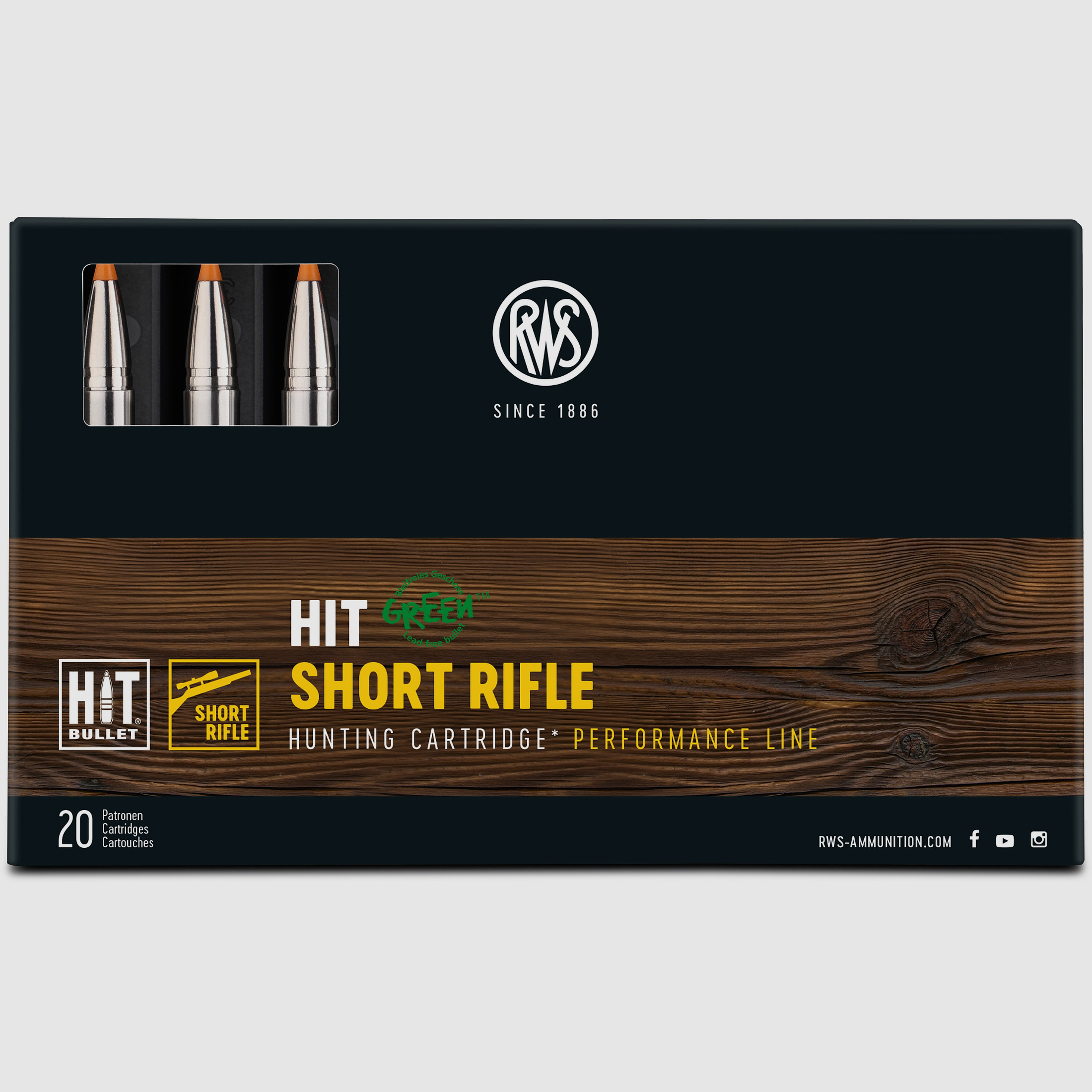 RWS .30-06Sprg HIT 10,7g ShortRifle Bleifrei