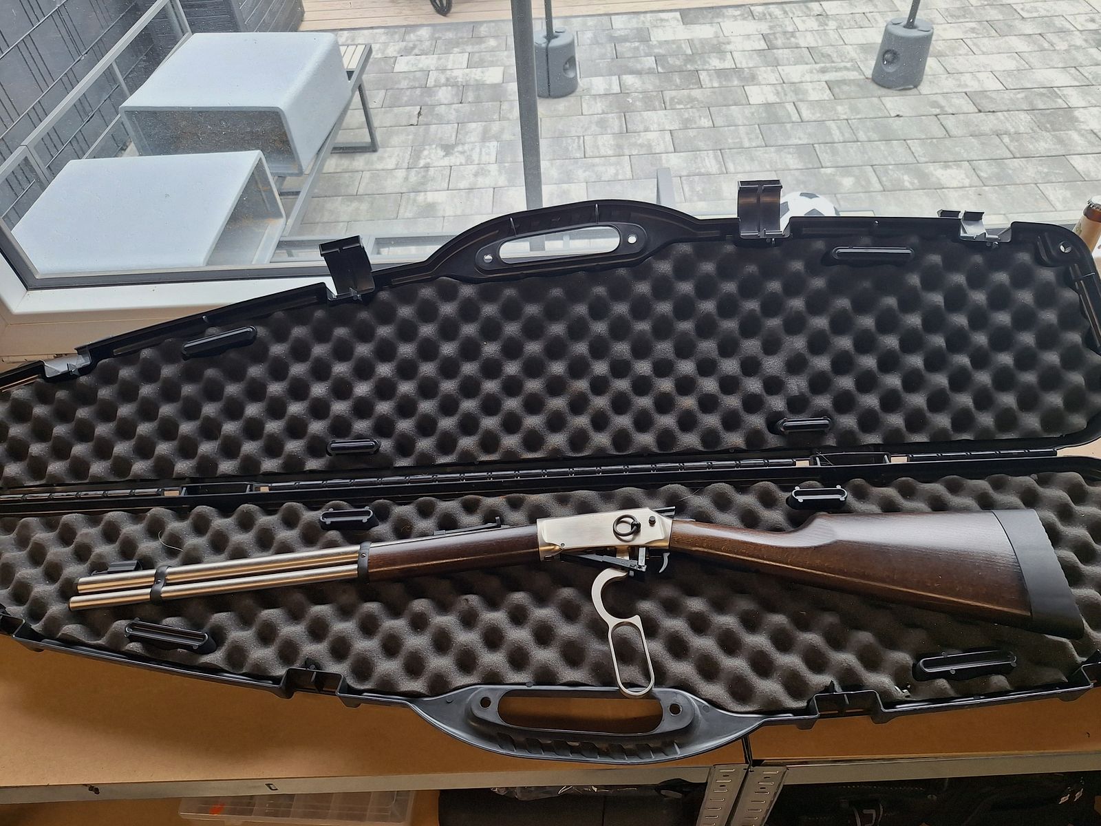 Walther Unterhebelspanner CO2 fucile ad aria 4,5mm Diabolo ottica in acciaio calcio in legno