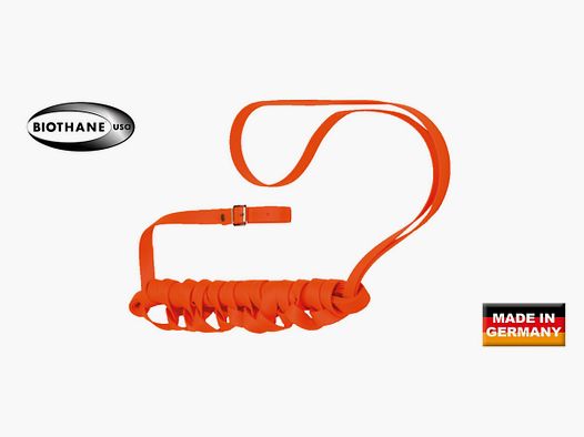 AKAH Biothane hondenriem met leren stopper 8 m