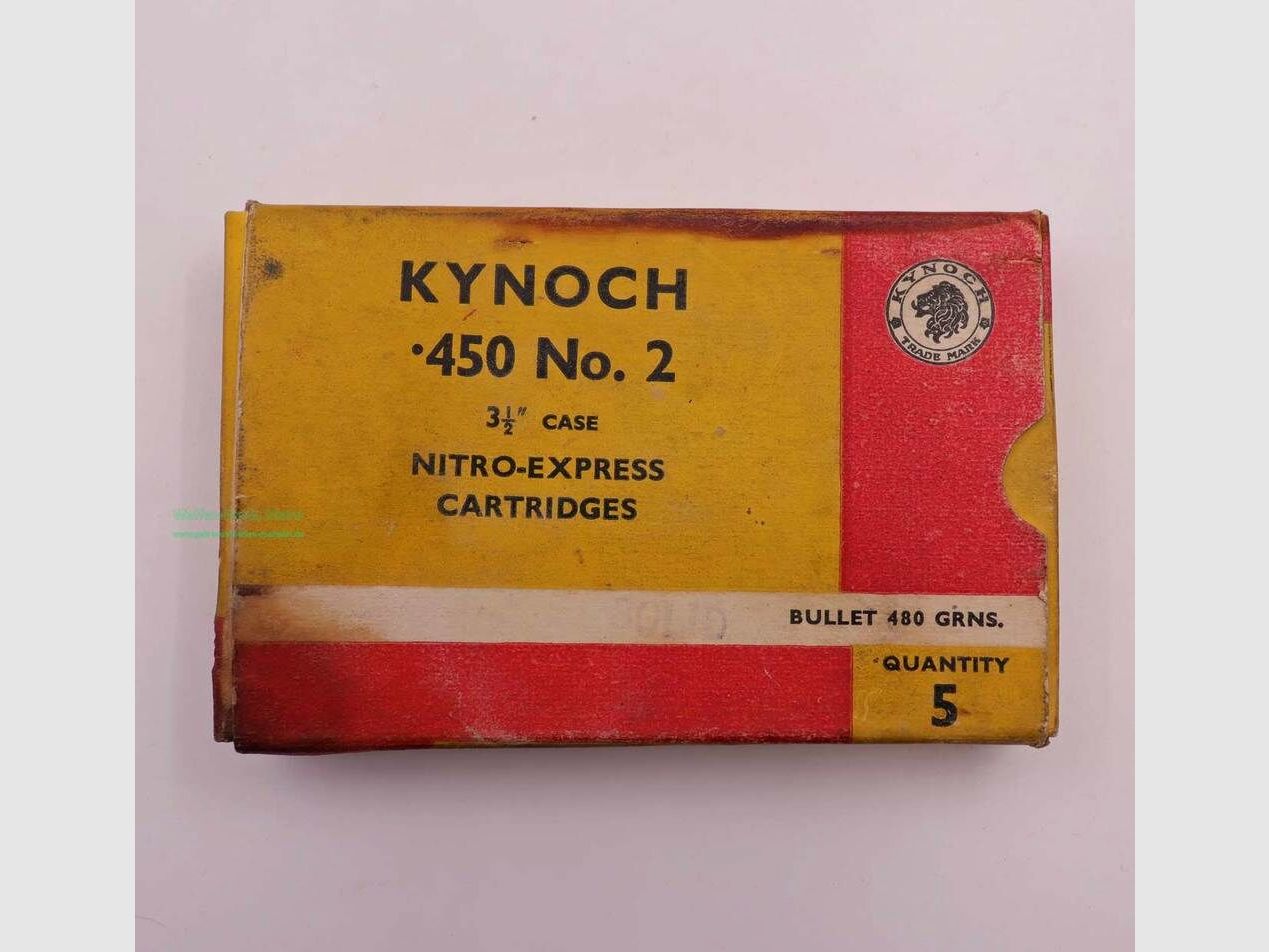 Kynoch, England Büchsenpatronen .450 No.2/3 1/2''