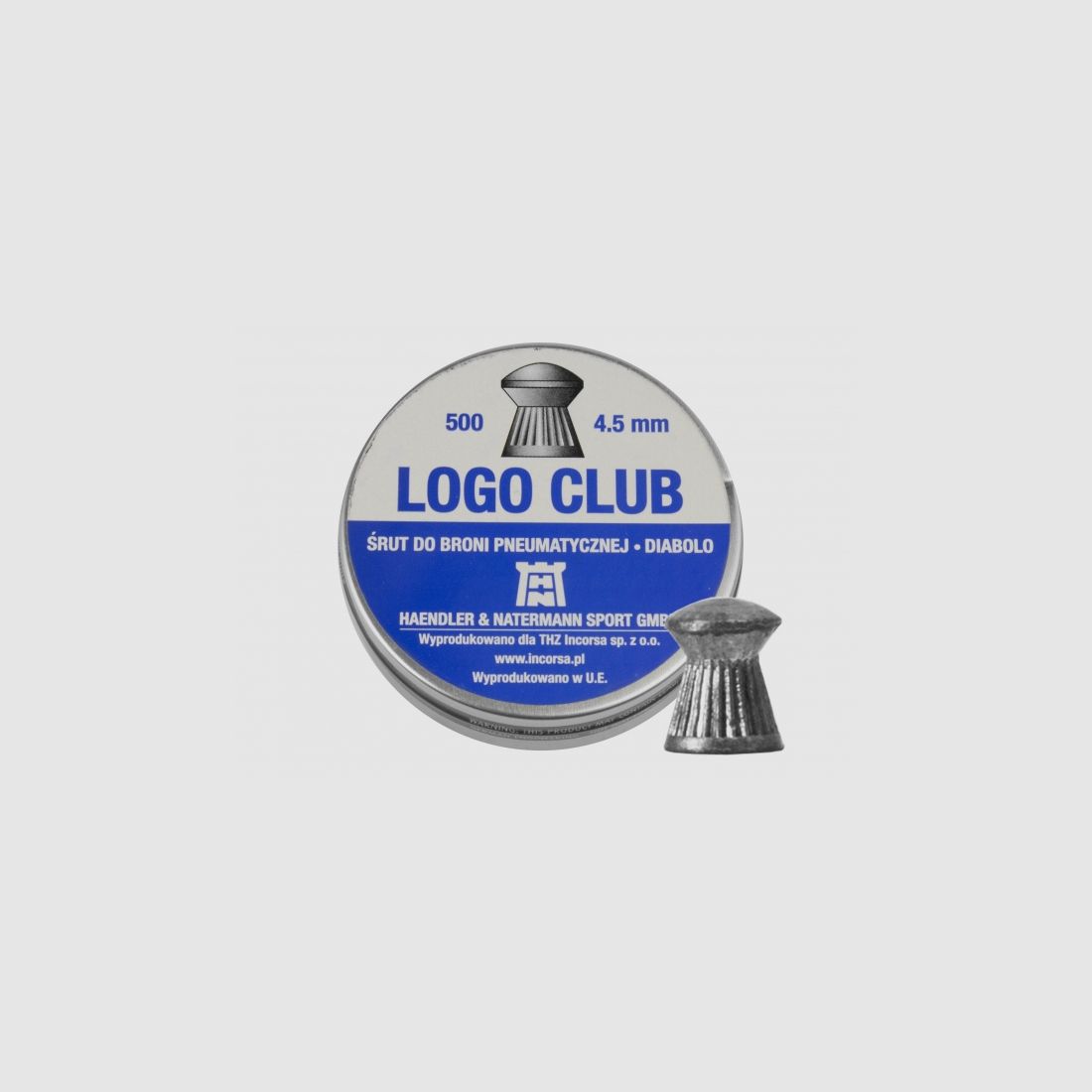 H&N Logo Club diabolo kogeltjes 4,5 mm 500 stuks, afbeelding 2 van 2