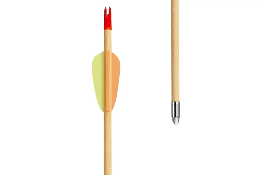 Strzały drewniane Target Wooden 30" Poe Lang - zestaw 5 sztuk, zdjęcie 6 z 8