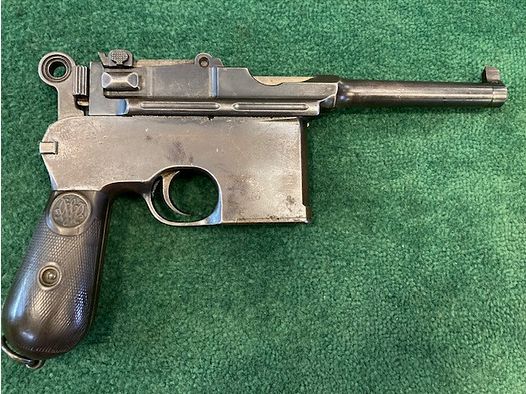 MAUSER C96 FLAT SIDE LARGE RING, 7,63M, Officer/Short-barreled