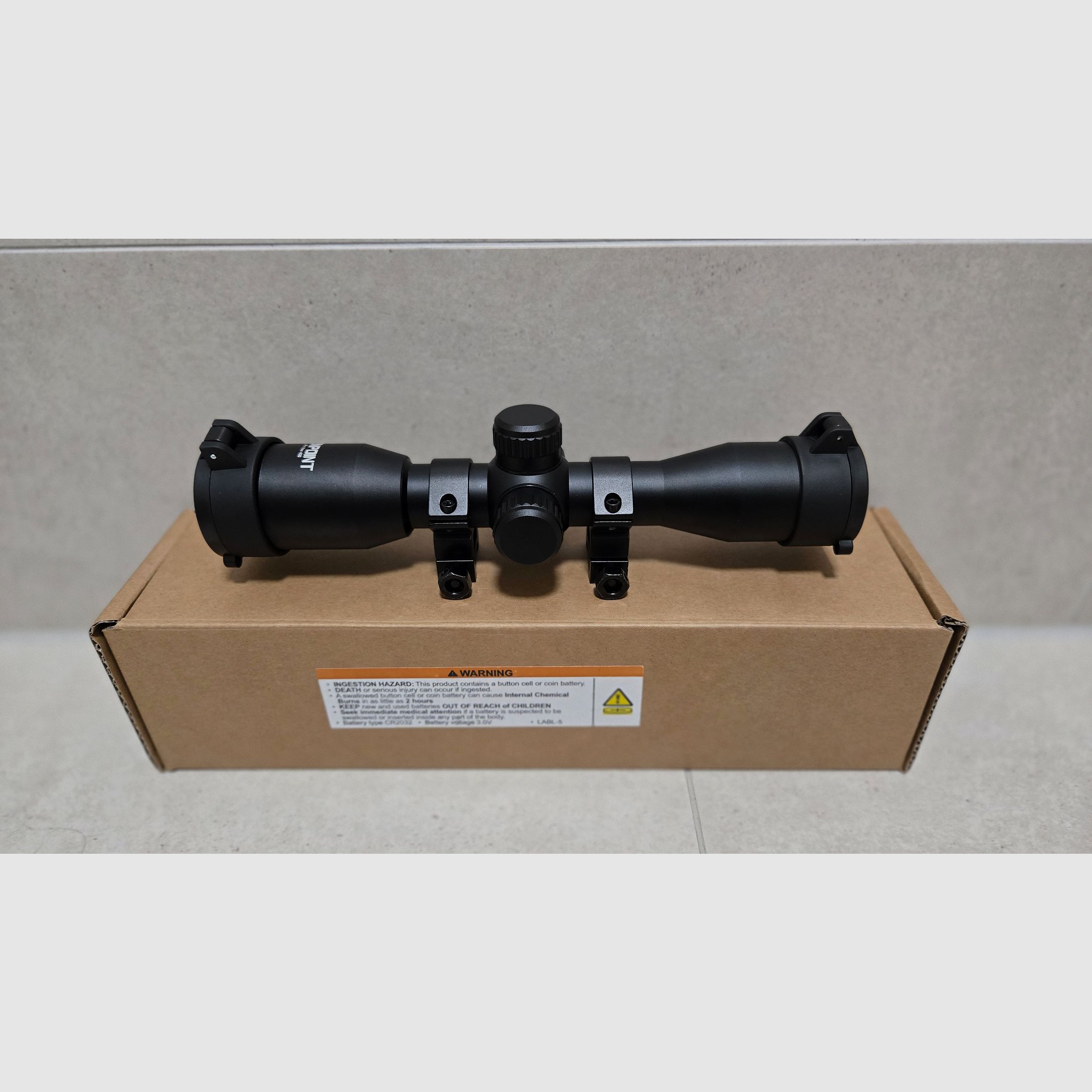 TenPoint Pro-View 400 Optik 4x Vergrößerung beleuchtet 22mm Weaver oder Picatinny- NEU & OVP