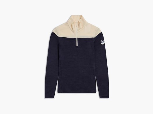 Bergans Inner:Dual Merino Half-Zip Thermoshirt Women Dark Navy/Cream XL