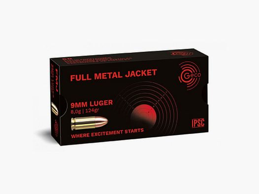 GECO 9 PARA 124 GRS / 8 G FMJ 50 STK