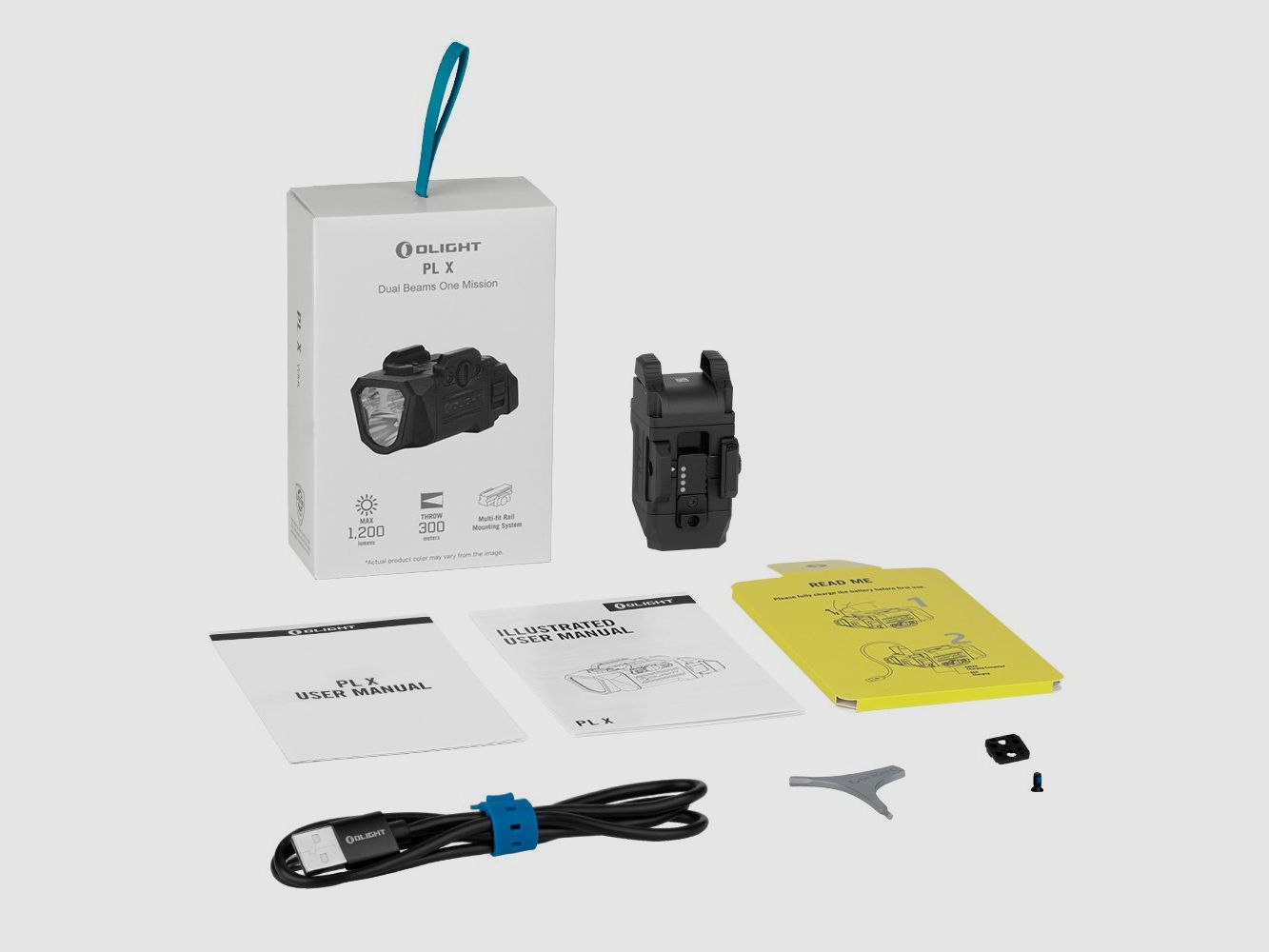 Olight PL X | Taktische USB-C Wiederaufladbare Lampe 1200 Lumen mit Doppelstrahl, Bild 8 von 8