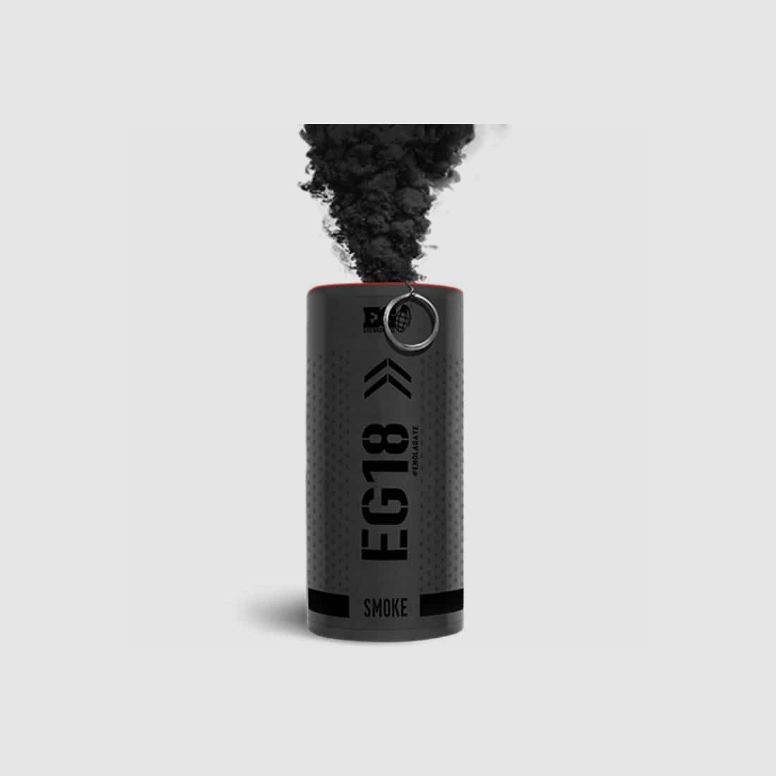 Enolagaye EG18 High Output Smoke Grenade with Pull Fuse (black)