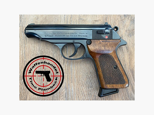 halbautomatische Pistole  Walther Mod. PP  (Baujahr:1983) im Kaliber 7,65mm Browning
