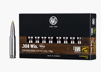 RWS 2411783 cartridge .308 Win. Evo Green Short Rifle 9.0g 139grs.