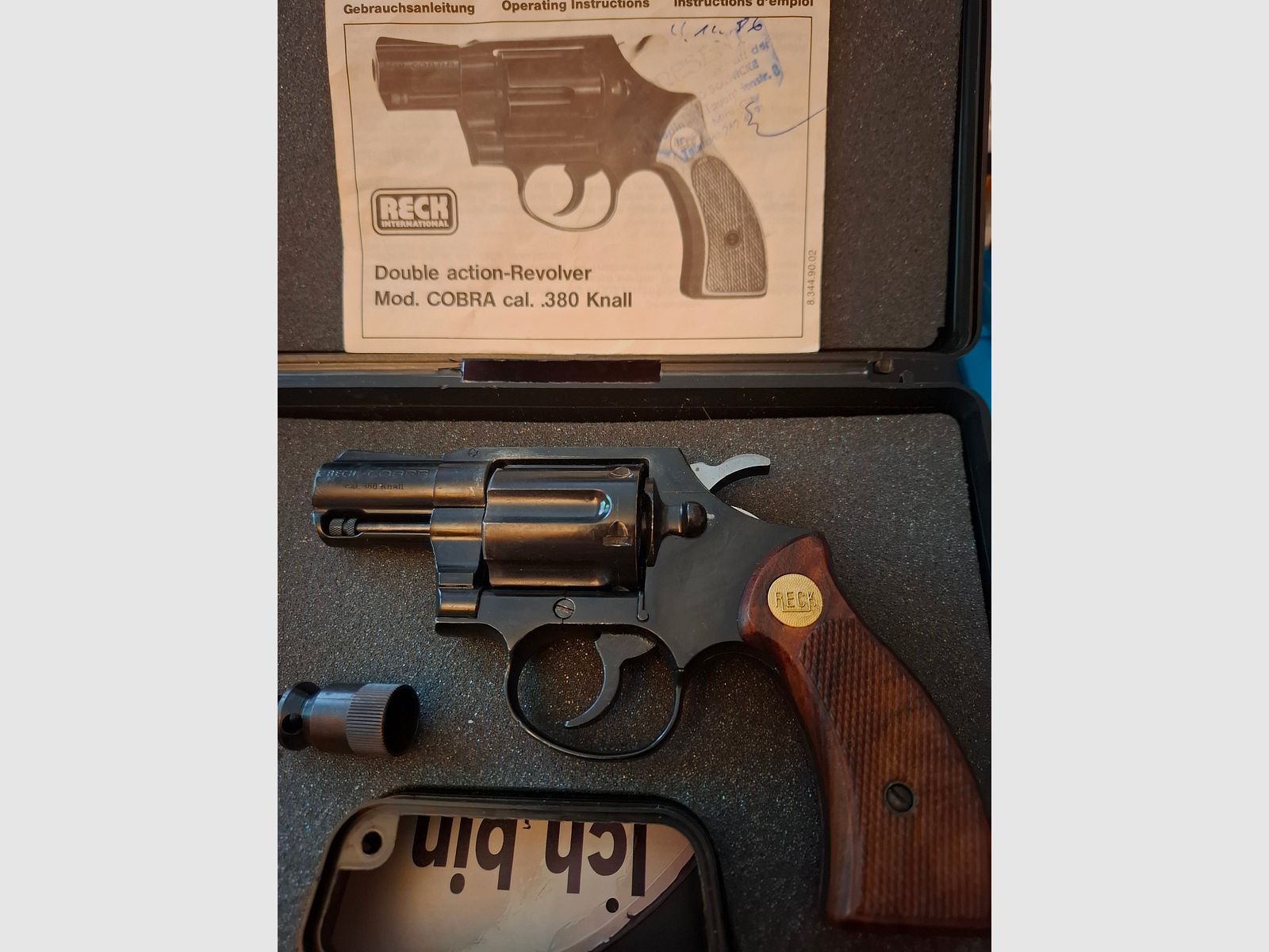 Reck Cobra  Kal.380/9mm Knall PTB 218