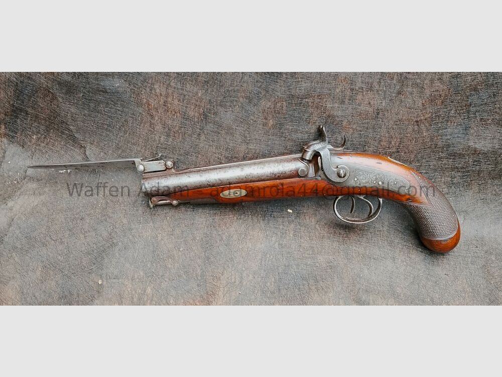 Anglia / Belgia perkusyjna strzelba - pistolet podróżny