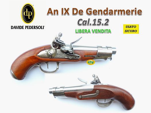 PEDERSOLI AN IX DE GENDARMERIE avancarica cal.15.2 - libera vendita R.2030