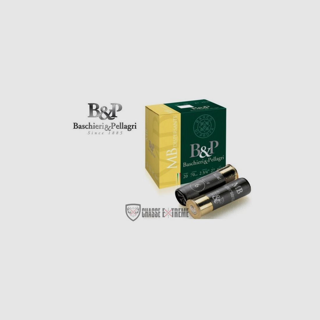25 Cartouches B&P MB Dispersante 27 G Cal 20/70