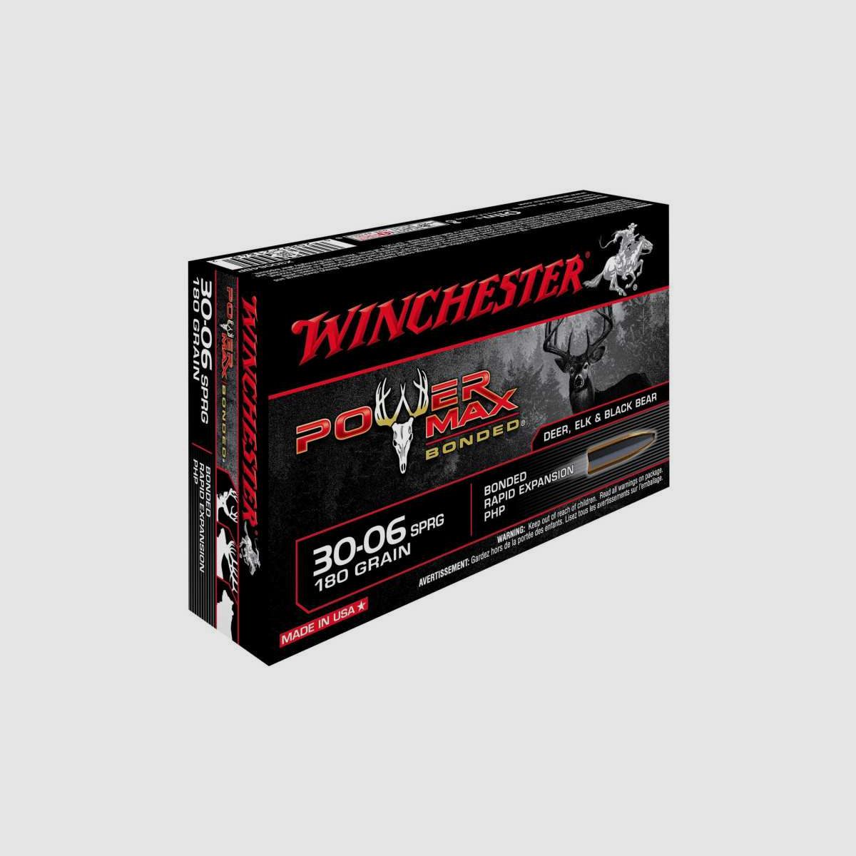 BALLES 30-06SPR POWER MAX BONDED 180GR X20