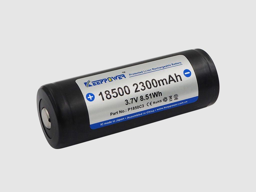 Keep Power 18500 Akku 2250mAh 3,7V für: TUBE -TL35, TH35, TH50, TD50L