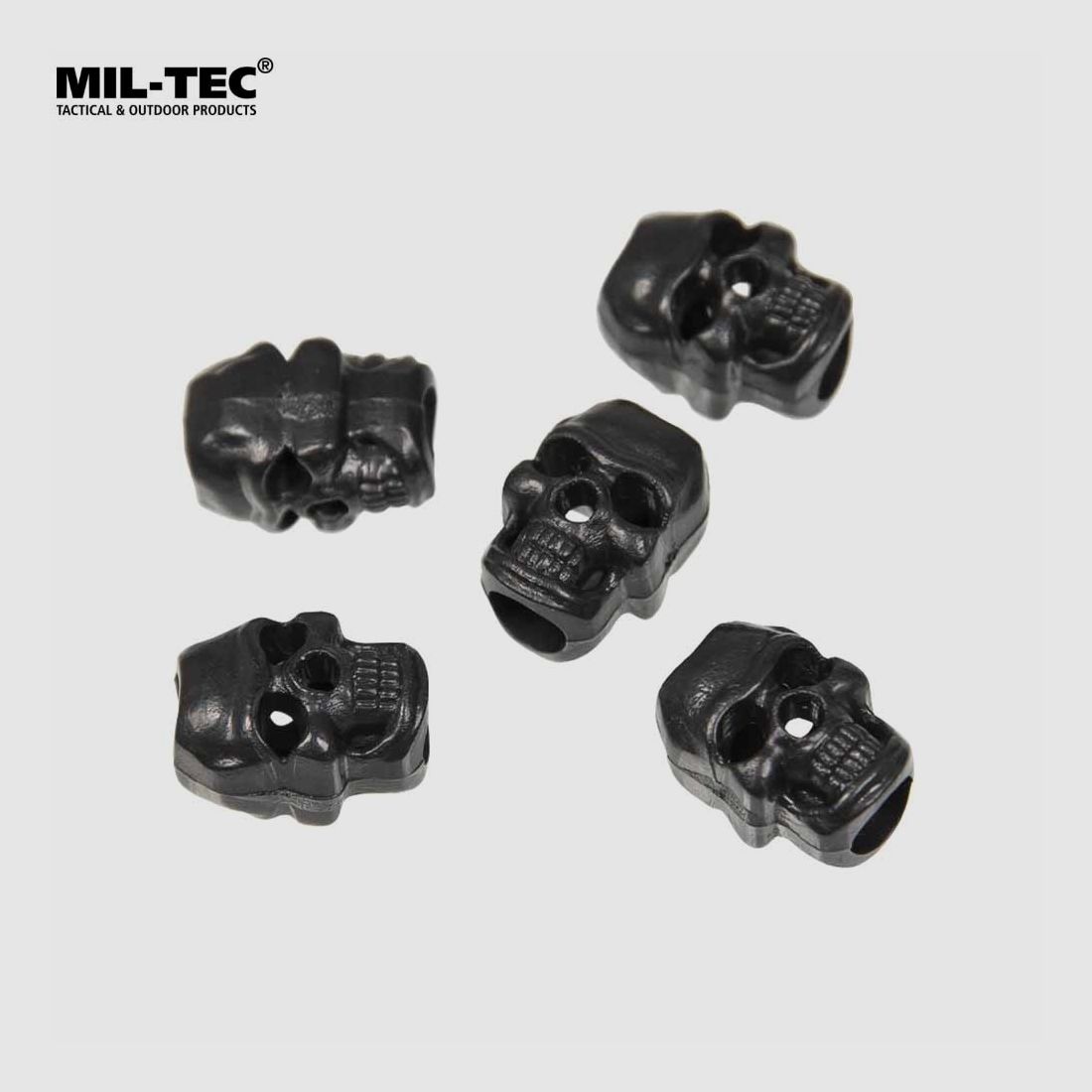 MIL-TEC KORDELSTOPPER SKULL SCHWARZ 10Stk, Bild 1 von 2