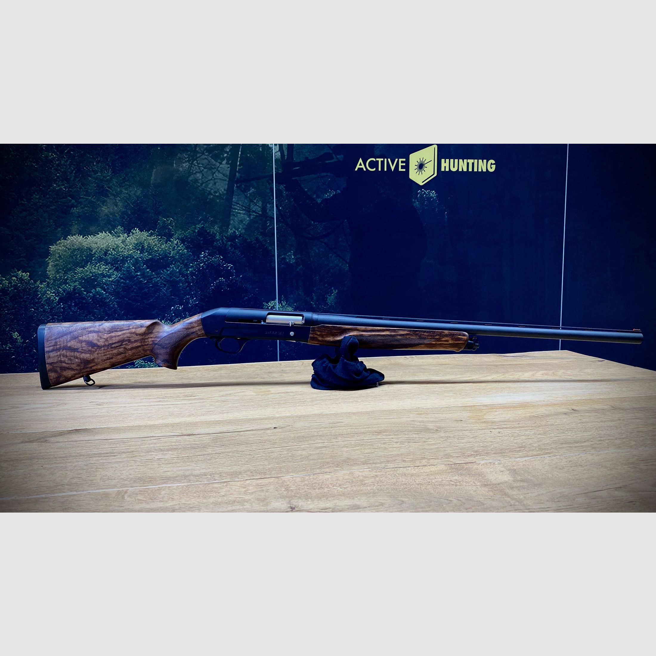 Fusil à répétition automatique Sauer SL5 Ensemble complet / Calibre 12/76 / incluant une mallette, une sangle en cuir, un kit de nettoyage et une casquette Sauer