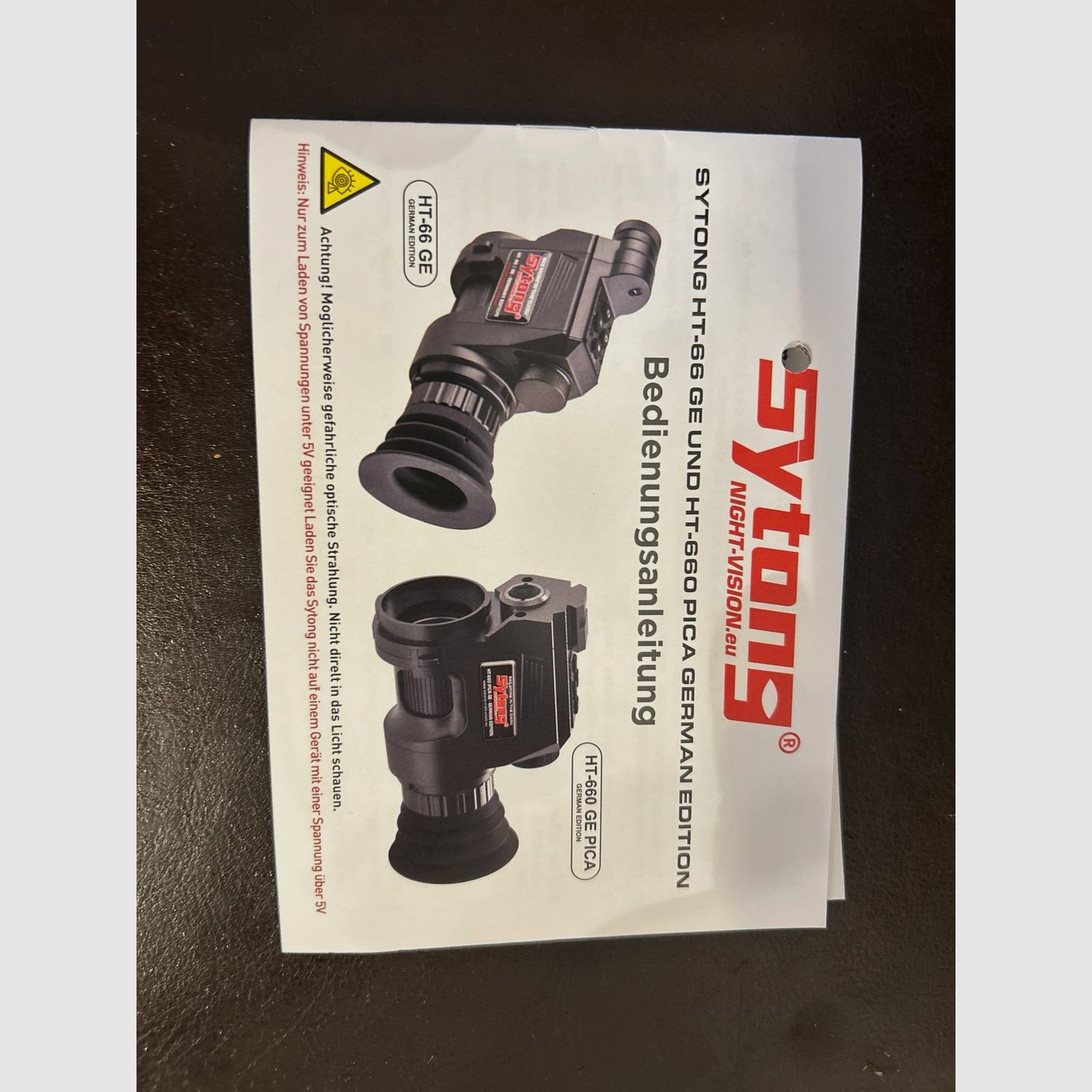 Sytong HT-66 Edizione Tedesca Dispositivo di Visione Notturna + 2 Adattatori + Batterie