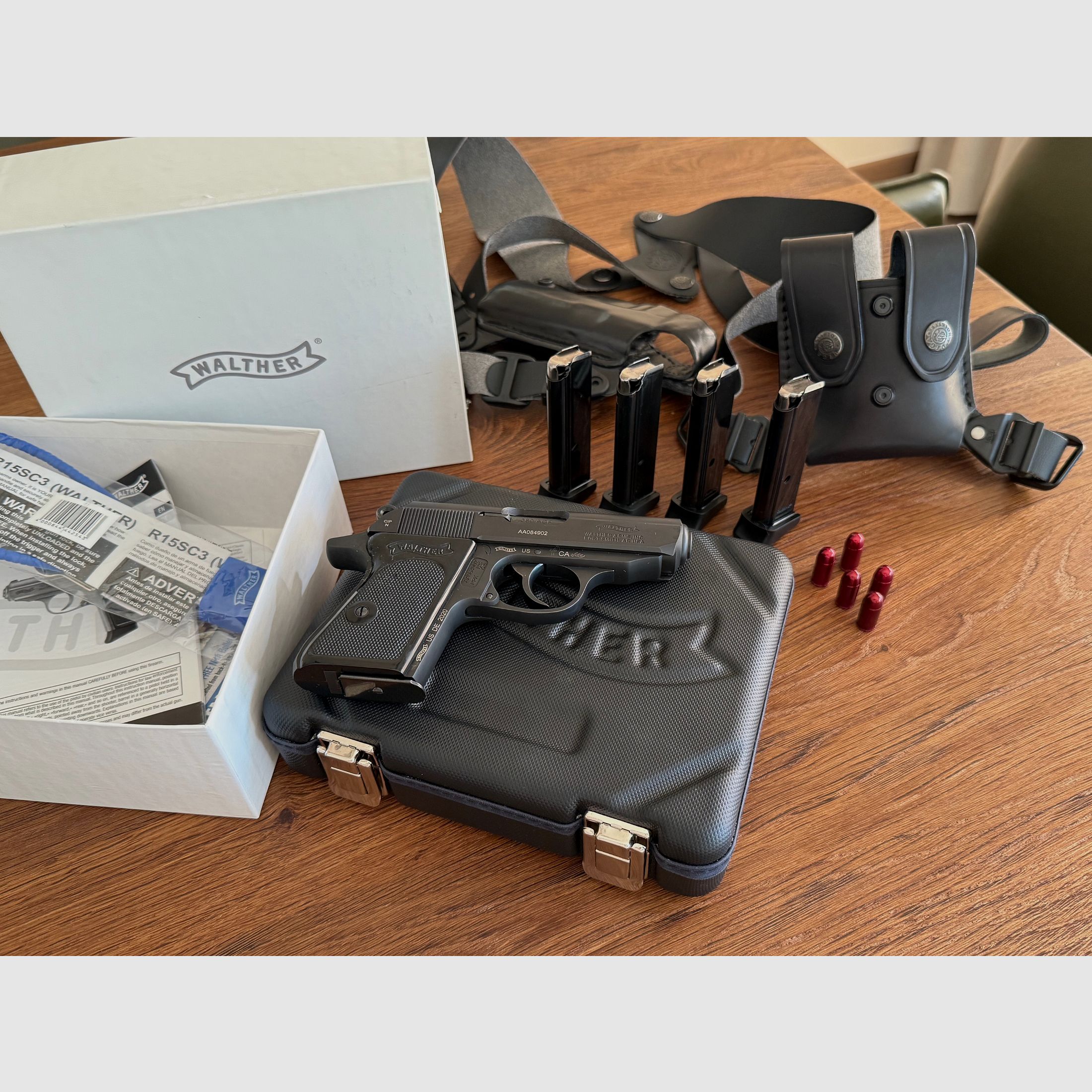 Walther PPK .380ACP / Browning 9mm krótkie z akcesoriami, zdjęcie 2 z 3