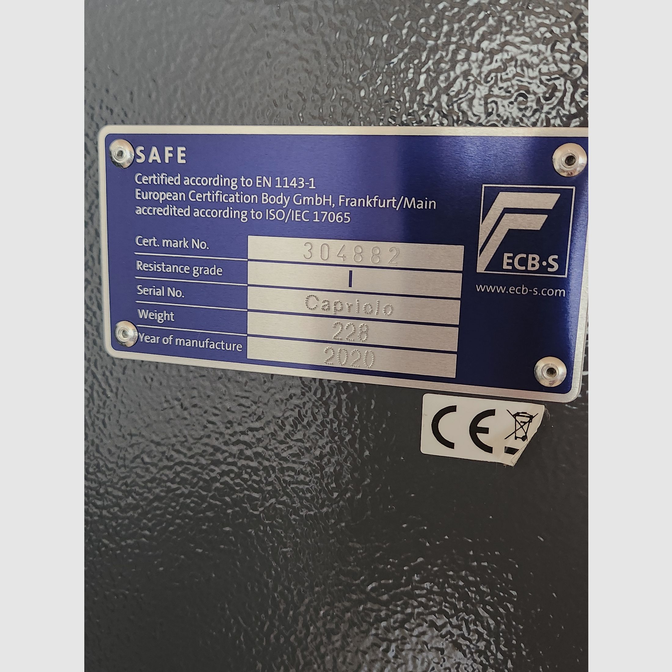 Waffenschrank Gun Safe 1-6 Kombi EN 1143-1 mit Regalteil | Elektronikschloss