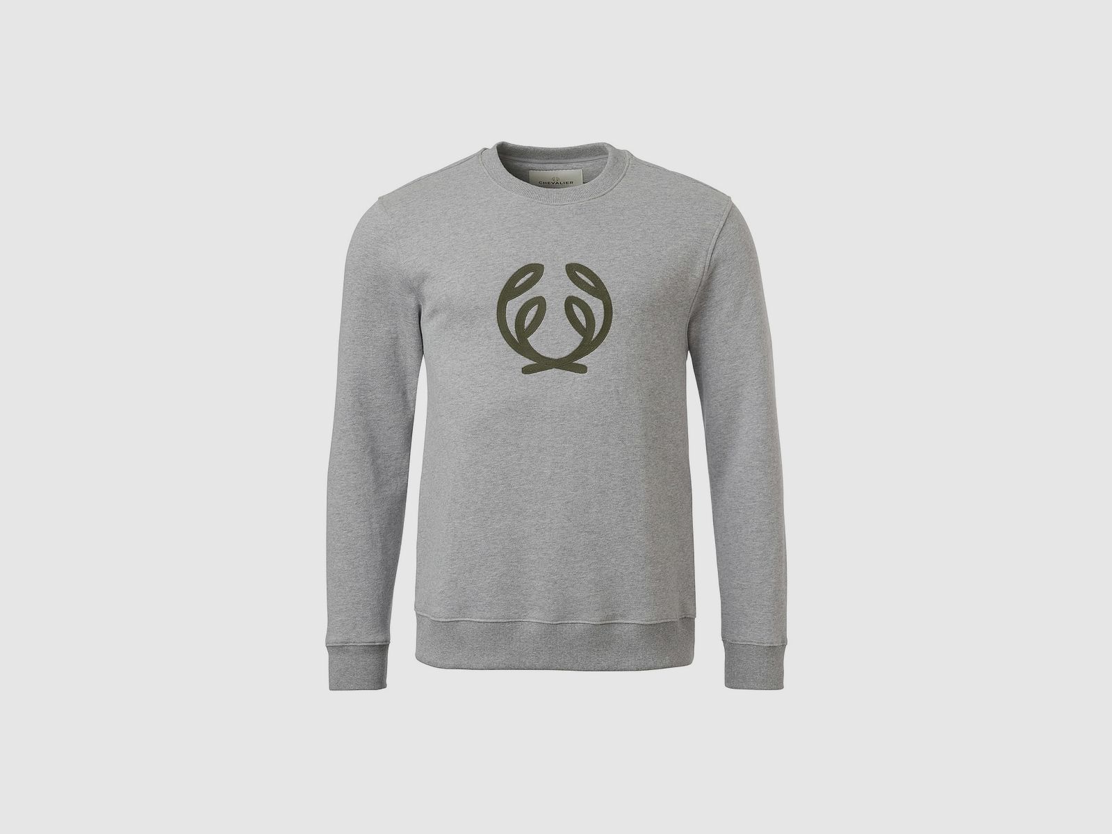 Chevalier Symbol Langarmshirt Herren, XS, Grau