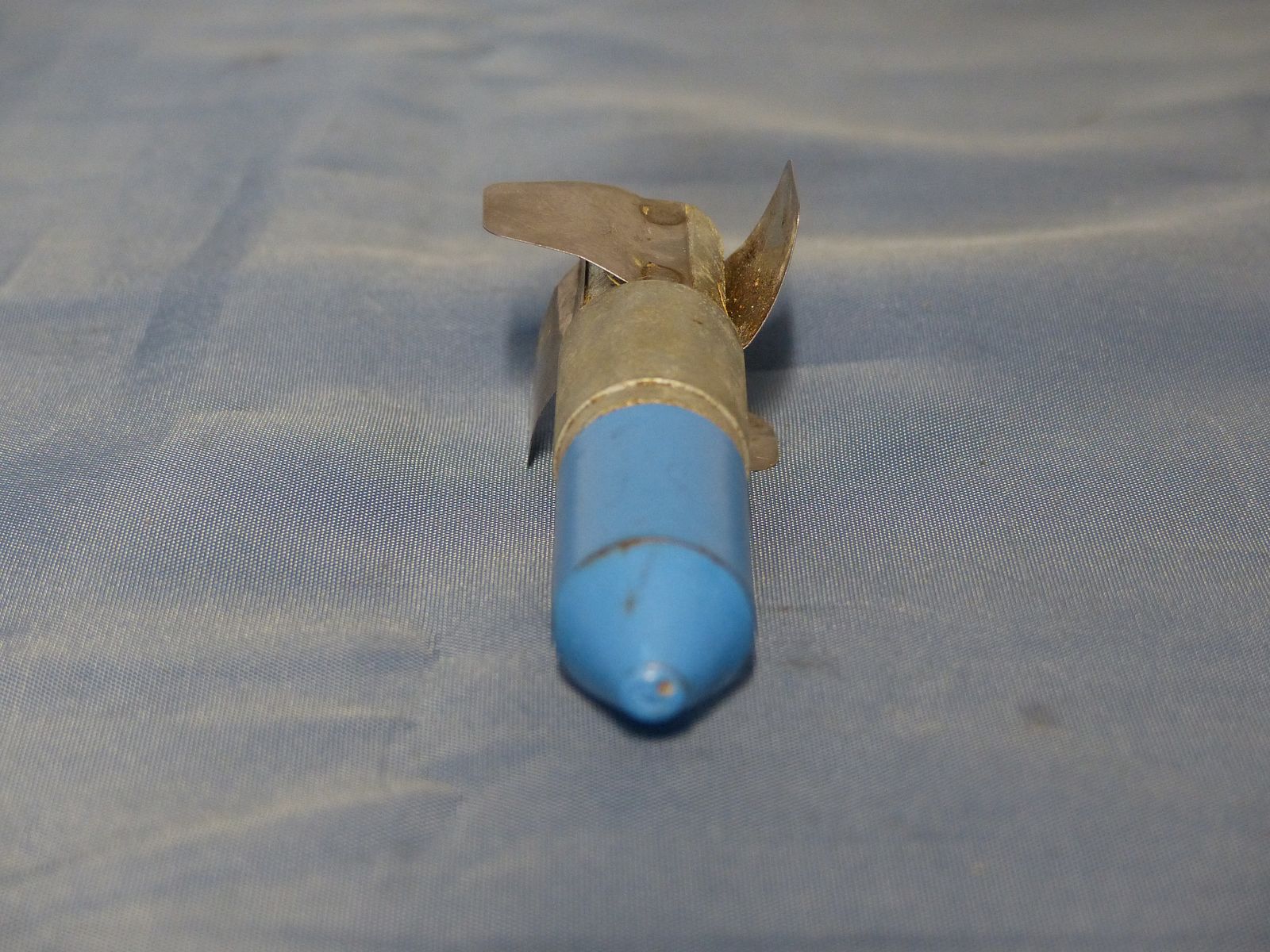 Bundeswehr BW 3 pièces de munitions d'exercice cartouches projectiles bleus G3 matériel de nettoyage années 60 70