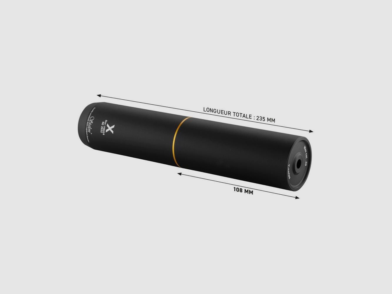 Schalldämpfer Stalon X108 - Kompatibel mit Kalibern .223 bis .375 - Optimale Geräuschreduzierung - Leistung und Haltbarkeit, Bild 1 von 5