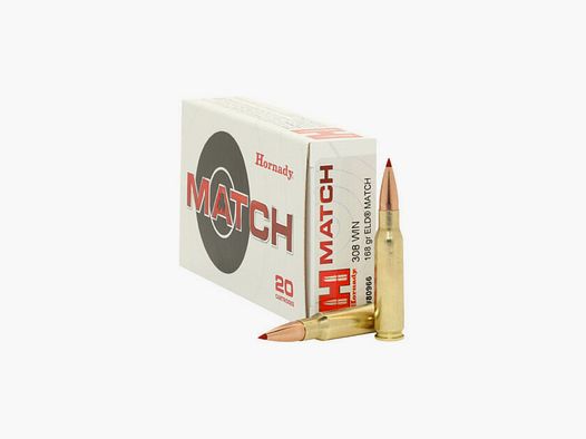 Hornady 168grs ELD MATCH 20STK .308Win