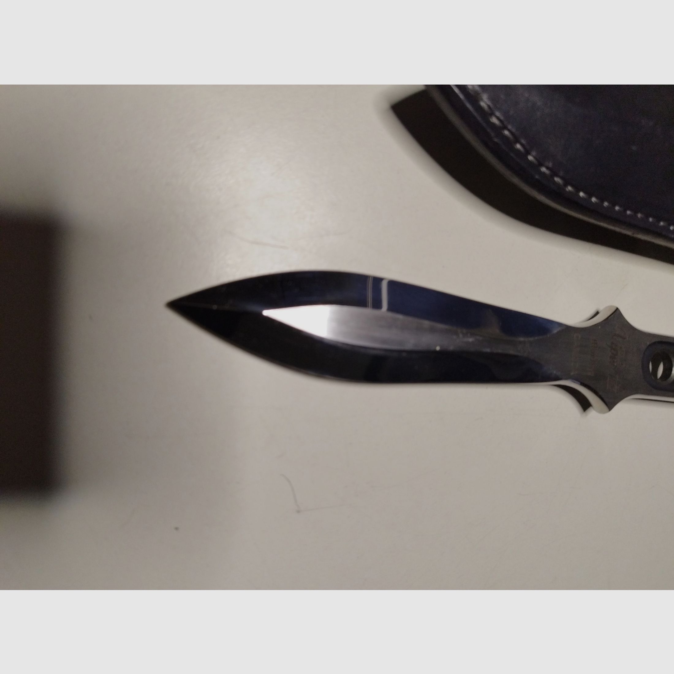 Cuchillo de lanzamiento de alta calidad MOELLER Canada VIPER III con funda de clip de cuero