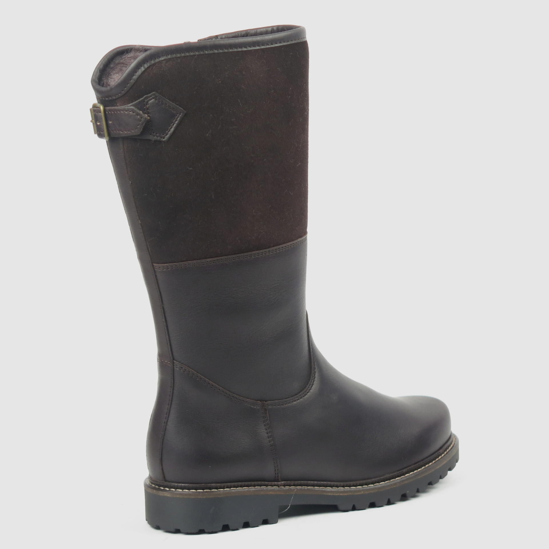 dirndl & bua women's winter boots in dark brown, image 3 of 4