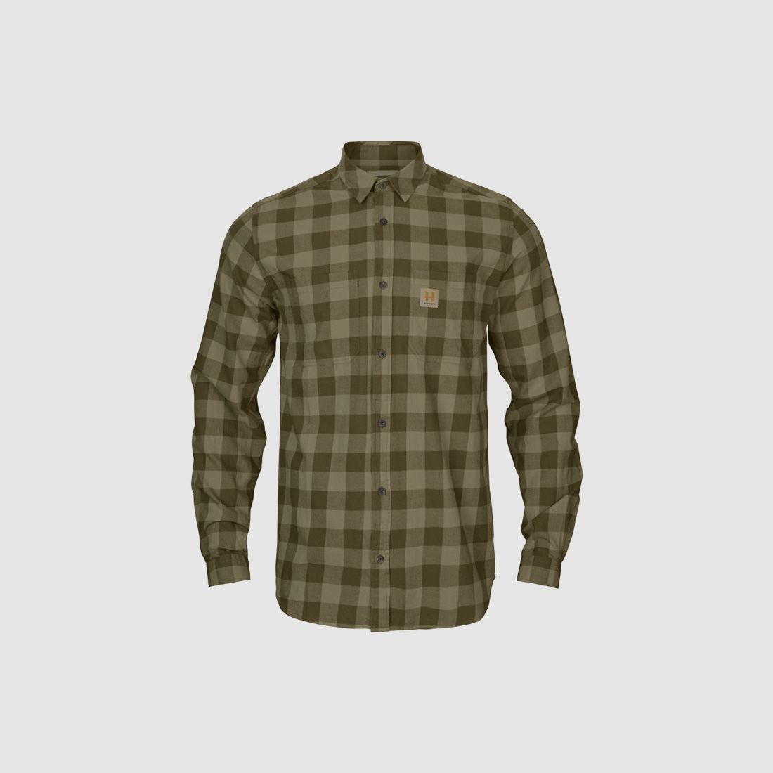 Härkila Scandinavian oliv Dark olive check Jagd- & Freizeithemden Herren