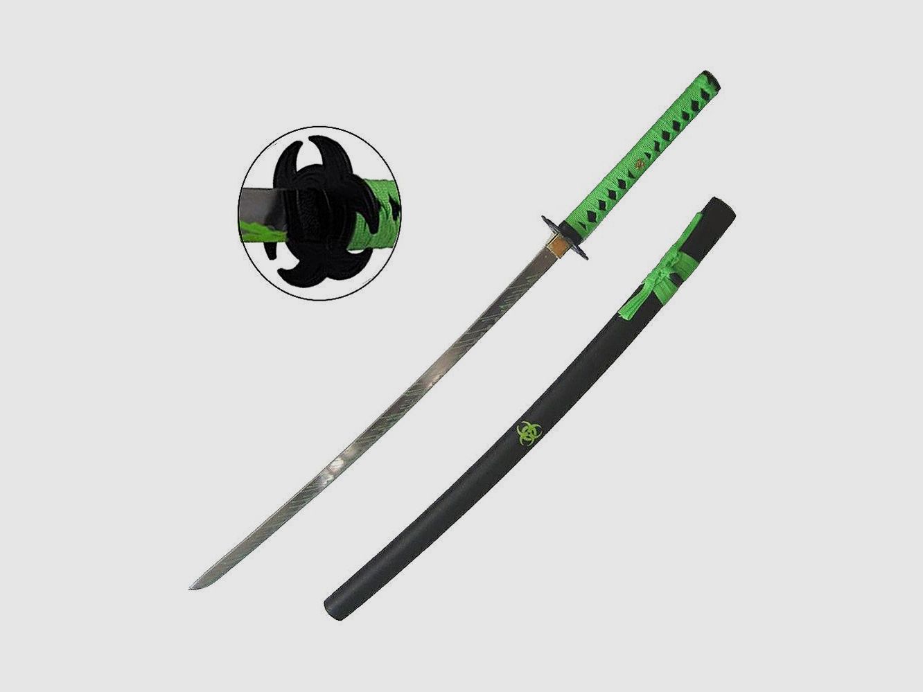 Zombie Katana Schwert mit Holz Saya